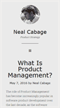 Mobile Screenshot of nealcabage.com