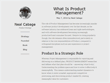 Tablet Screenshot of nealcabage.com